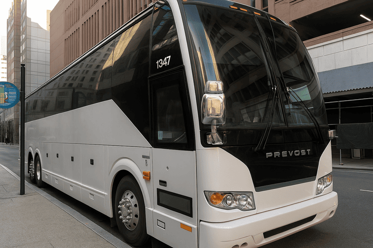 a Charter Bus Rental Elizabeth coach bus